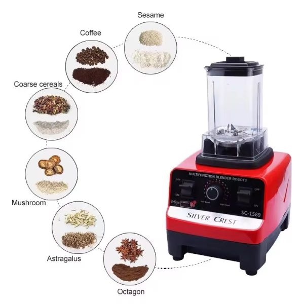 Silver Crest 2-in-1 Blender 4500W – 2L & 700ml