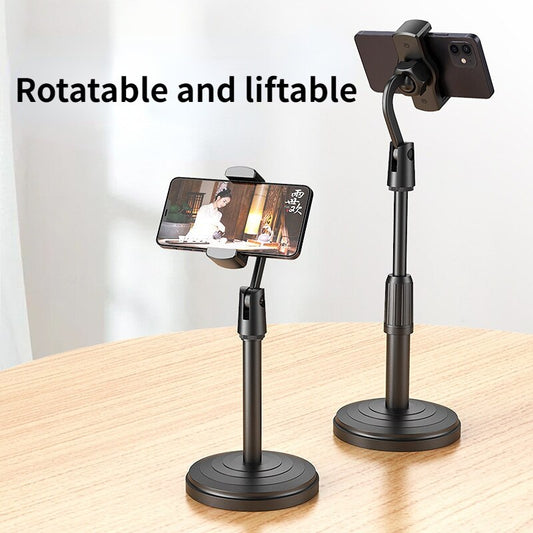 Mobile Phone Stand For Phone Retractable Holder Desk Table Clip Bracket Table Cell Phone Support Holder Mount For Live Broadcas